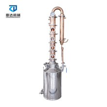 50L mini distillery equipment red copper alembic electric heating machine didtillation for home use